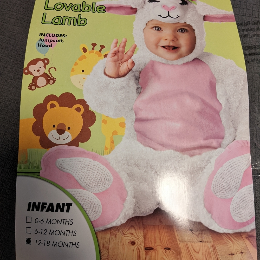 Lovable lamb infant Halloween costume